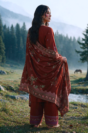 Zellbury Embroidered Khaddar Unstitched 3Pc Suit WUWQ1E30339