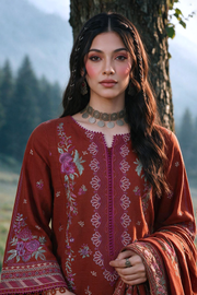 Zellbury Embroidered Khaddar Unstitched 3Pc Suit WUWQ1E30339