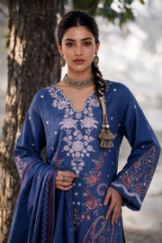 Zellbury Embroidered Khaddar Unstitched 3Pc Suit WUWQ1E30341