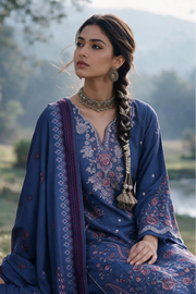 Zellbury Embroidered Khaddar Unstitched 3Pc Suit WUWQ1E30341