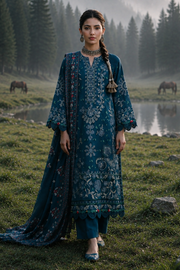 Zellbury Embroidered Khaddar Unstitched 3Pc Suit WUWQ1E30342