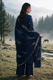 Zellbury Embroidered Khaddar Unstitched 3Pc Suit WUWQ1E30350