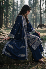 Zellbury Embroidered Khaddar Unstitched 3Pc Suit WUWQ1E30350