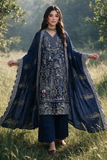 Zellbury Embroidered Khaddar Unstitched 3Pc Suit WUWQ1E30350