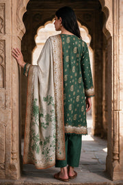 Zellbury Printed Khaddar Unstitched 3Pc Suit WUWQ1X30112