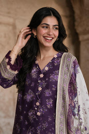 Zellbury Printed Khaddar Unstitched 3Pc Suit WUWQ1X30113