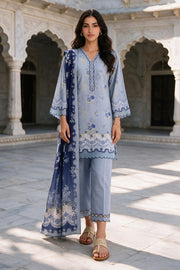 Zellbury Printed Khaddar Unstitched 3Pc Suit WUWQ1X30114