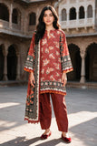 Zellbury Printed Khaddar Unstitched 3Pc Suit WUWQ1X30115