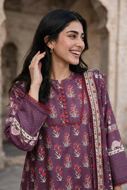 Zellbury Printed Khaddar Unstitched 3Pc Suit WUWQ1X30117