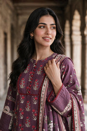 Zellbury Printed Khaddar Unstitched 3Pc Suit WUWQ1X30117