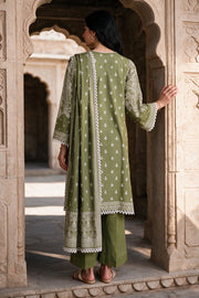 Zellbury Printed Khaddar Unstitched 3Pc Suit WUWQ1X30121