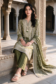 Zellbury Printed Khaddar Unstitched 3Pc Suit WUWQ1X30121