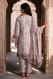 Zellbury Printed Khaddar Unstitched 3Pc Suit WUWQ1X30125
