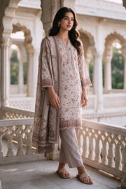 Zellbury Printed Khaddar Unstitched 3Pc Suit WUWQ1X30125