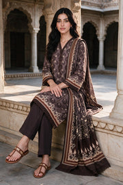 Zellbury Printed Khaddar Unstitched 3Pc Suit WUWQ1X30127