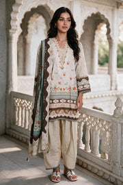 Zellbury Printed Khaddar Unstitched 3Pc Suit WUWQ1X30129