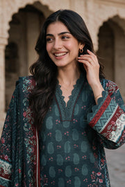 Zellbury Printed Khaddar Unstitched 3Pc Suit WUWQ1X30131