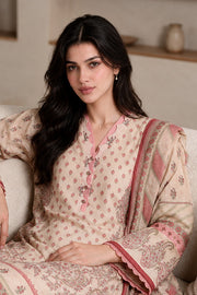 Zellbury Printed Khaddar Unstitched 3Pc Suit WUWQ1X30218