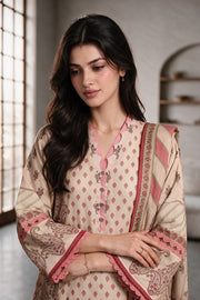 Zellbury Printed Khaddar Unstitched 3Pc Suit WUWQ1X30218