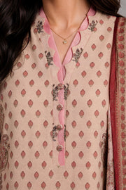 Zellbury Printed Khaddar Unstitched 3Pc Suit WUWQ1X30218