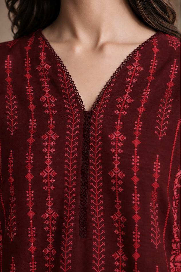 Zellbury Printed Khaddar Unstitched 3Pc Suit WUWQ1X30226