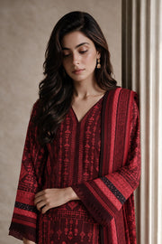 Zellbury Printed Khaddar Unstitched 3Pc Suit WUWQ1X30226