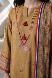 Zellbury Printed Khaddar Unstitched 3Pc Suit WUWQ1X30296