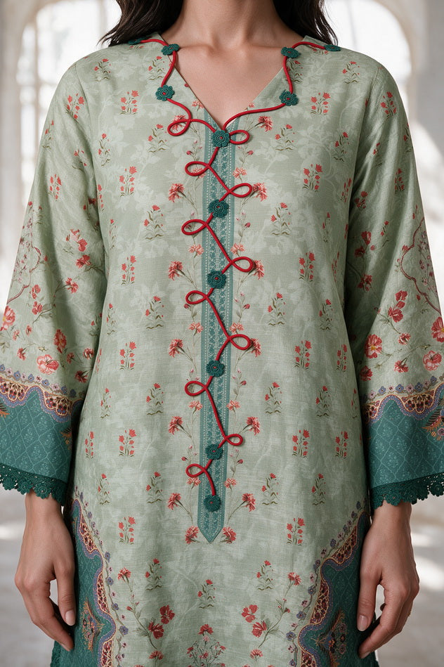 Zellbury Printed Khaddar Unstitched 3Pc Suit WUWQ1X30300