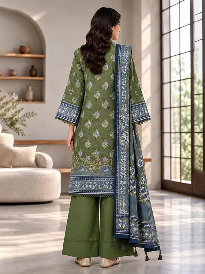 Zellbury Printed Khaddar Unstitched 3Pc Suit WUWQ1X30216