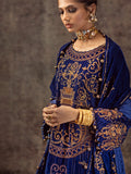 Gul Ahmed Winter Embroidered Velvet Unstitched 3Pc Suit WV-42001