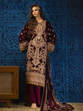 Gul Ahmed Winter Embroidered Velvet Unstitched 3Pc Suit WV-42003