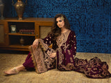 Gul Ahmed Winter Embroidered Velvet Unstitched 3Pc Suit WV-42003