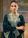 Gul Ahmed Winter Embroidered Velvet Unstitched 3Pc Suit WV-42004