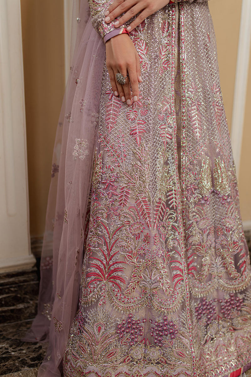 Mushq Mann Mein Tu Embroidered Net Unstitched 3Pc Suit MWD-05 WADAY