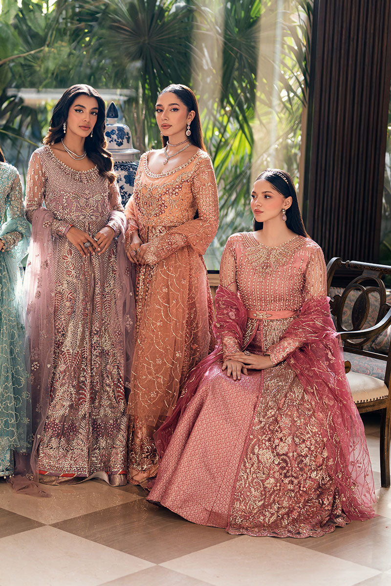 Mushq Mann Mein Tu Embroidered Net Unstitched 3Pc Suit MWD-05 WADAY