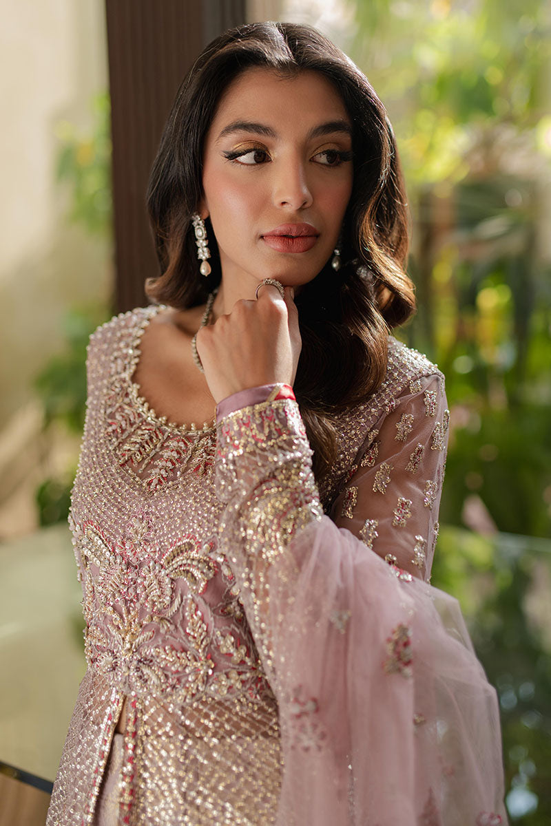 Mushq Mann Mein Tu Embroidered Net Unstitched 3Pc Suit MWD-05 WADAY