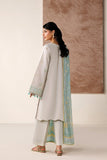 Farasha Summer Melody Embroidered Lawn Unstitched 3Pc Suit - Warm Desert