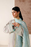 Farasha Summer Melody Embroidered Lawn Unstitched 3Pc Suit - Warm Desert