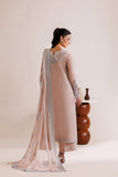 Farasha Luxury Formal Embroidered Chiffon Unstitched 3Pc Suit - Warm Lume