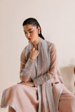 Farasha Luxury Formal Embroidered Chiffon Unstitched 3Pc Suit - Warm Lume