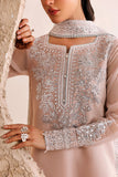 Farasha Luxury Formal Embroidered Chiffon Unstitched 3Pc Suit - Warm Lume