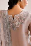 Farasha Luxury Formal Embroidered Chiffon Unstitched 3Pc Suit - Warm Lume