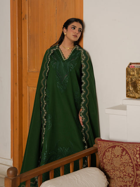 Virsa by Cinq Embroidered Karandi Unstitched 3Pc Suit - WASL