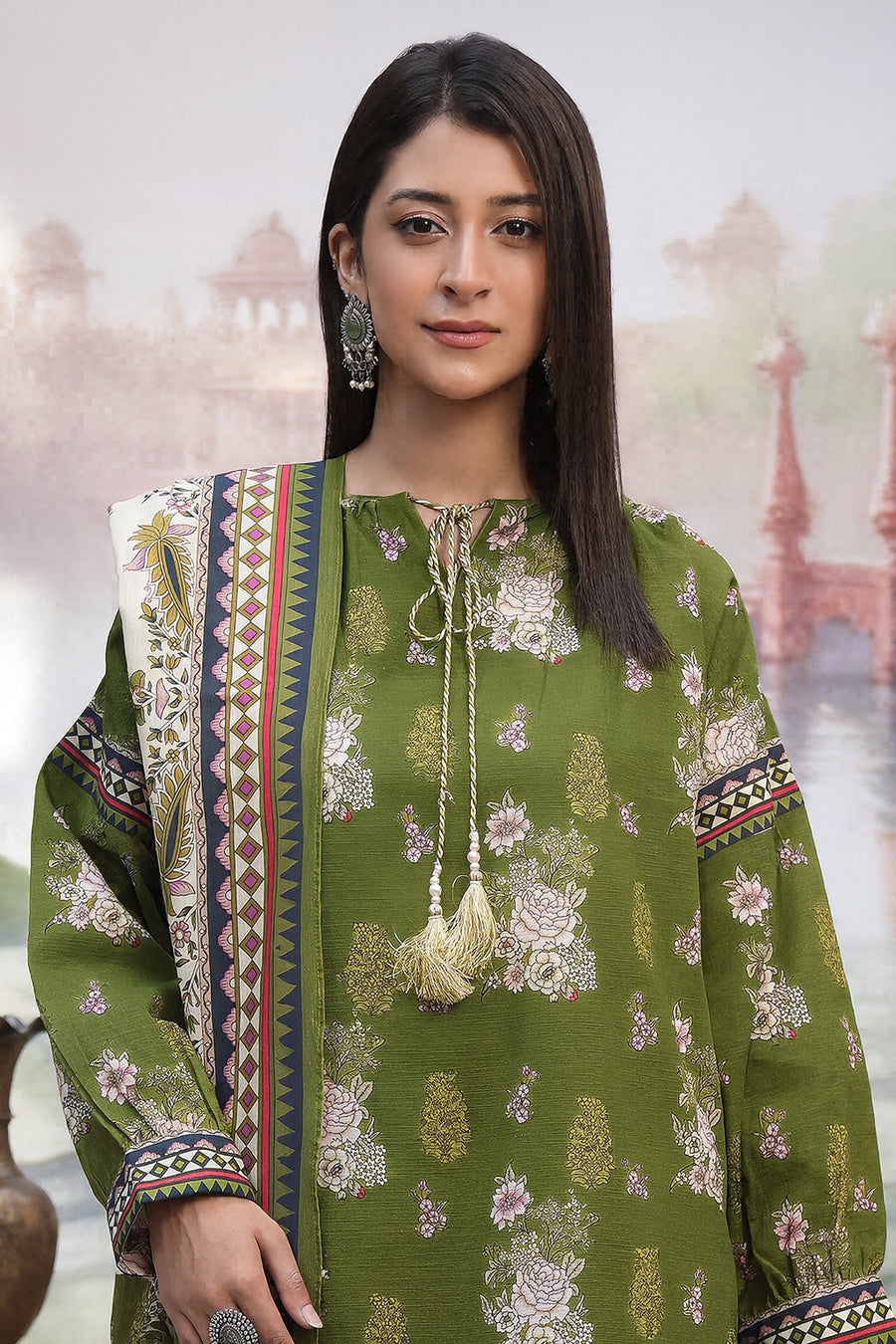 Zellbury Winter Vol-02 Unstitched Printed Khaddar 3Pc Suit WUW24X30446