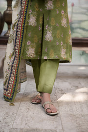 Zellbury Winter Vol-02 Unstitched Printed Khaddar 3Pc Suit WUW24X30446