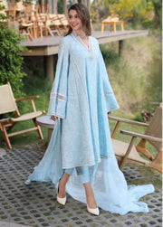 Chikankari Exclusive Embroidered Lawn Unstitched 3Pc CH26-V1-D116