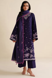 Farasha Winter Spell Embroidered Khaddar Unstitched 3Pc Suit - Whim