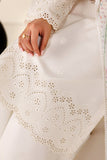 Farasha Summer Melody Embroidered Lawn Unstitched 3Pc Suit - White Grace