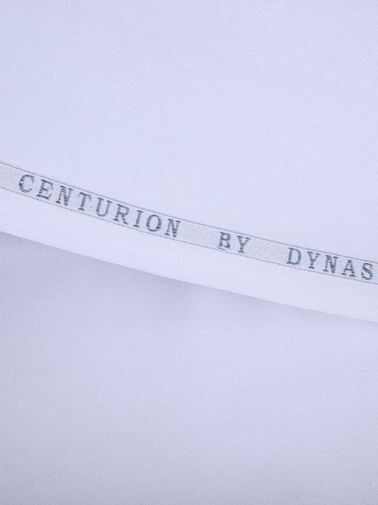 Dynasty Fabrics Centurion Men's Unstitched Wash & Wear Suit - WHITE