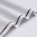 Ticket by Dynasty Fabrics Men's Unstitched Wash & Wear Suit - WHITE